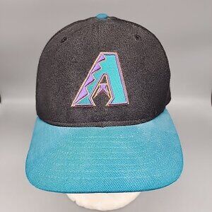 Vintage Arizona Diamondbacks Teal/Black Embroidered New Era Wool Hat 7 5/8